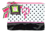 Mud Pie Gifted Initials Cosmetic Bag, Letter P