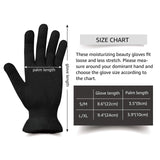 MIG4U Moisturizing Beauty Gloves Touchscreen Cotton Glove for SPA, Eczema, Dry Hands, Cosmetic Treatment, black 3 pairs size s/m
