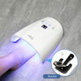 LED nail dryer 48w UV nail light LCD display gel nail light with smart sensor and 4 timing functions, acrylic gel nail polish is suitable for fingernails and toe nails, suitable for home and nail hous
