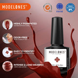 Gel Nail Polish Nude Red Pink Glitter Holiday Gel Polish 6 Colors 10 ML 0.34 OZ Soak Off Sweet Cute Color Nail Gel Polish with Beauty Gift Set Box for Nail Starters Home Use by Modelones