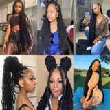 Brown Crochet Hair 36inch Super Long Soft Faux Locs Ombre Crochet Braid Natural Pre Looped Natural Crochet Locs Curly Wave Braiding Hair（36inch #T27 1pack）