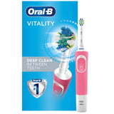 Oral-B Electric Toothbrush with 1 Oral-B Replacement Brush Head, Vitality Flossaction, Pink