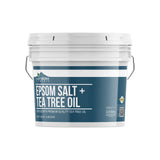 Tea Tree Epsom Salt (1 Gallon Bucket) by Earthborn Elements, Infused with Tea Tree Essential Oil, Skin Soothing, Foot Soak, Stress Relief, Aromatherapy