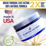 All Natural Antifungal Foot Cream. Moisturizing Organic Relief for Dry Cracked Heels, Callused Feet, Athletes Foot. Best Therapeutic Grade Essential Oils: Peppermint, Lavender, Eucalyptus, Tea Tree.