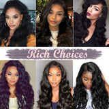 100% Unprocessed Brazilian Virgin Hair Extensions Human Hair Bundles Straight Human Hair Weft Weave Grade 7A Natural Hair #1B Natural Black 24'' 100g