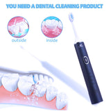 Sonic Electric Toothbrush Adult, NAWCUP Whitening Sonic Toothbrush, IPX7 Smart Electric Toothbrush with 4 Modes, Two-MinuteTimer and USB Wireless Rechargeable Including 2 Replaceable Brush Heads
