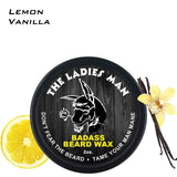 Badass Beard Care Beard Wax for Men - The Ladies Man Scent, 2 oz - Softens Beard Hair, Leaves Your Beard Looking and Feeling More Dense