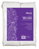 Diane Terry Cloth Neck Strips, White, 36 Count