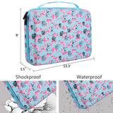 Essential Oils Storage Hold 70 Bottles - Carrying Hard Shell Organizer Case for Artnaturals/Young Living/Radha/Doterra Aromatherapy Essential Oils 5ml, 10ml, 15ml with Foam Insert - Flamingo
