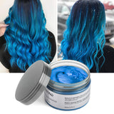 4 Colors Temporary Hair Dye Wax,Instant Hair Dye Wax 4.23 oz Natural Hairstyle Pomade Cream Unisex Hair Wax for men and women(Blue+Purple+White+Gray)