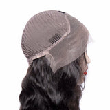 Maxine Hair 130% Density 10A Great Body Wave Human Hair Wig Pre Plucked and Bleached Knots Brazilian Body Wave Lace Front Wigs for Black Women Natural Color(12inch)