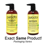 PURA D'OR Biotin Deep Moisturizing Conditioner Thickens, Softens, Smooths, & Moisturizes - For Dry, Frizzy, Damaged Hair: Made w/ Argan Oil, Pumpkin, Rosemary, Honeysuckle, Vitamin E, Men & Women 16oz