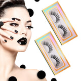 80 Pieces Empty Eyelashes Packaging Paper Eyelash Box Eyelash Holder Case Holographic Design Eyelashes Container for False Eyelash Care Cosmetic Tools
