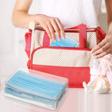Face Storage Box, Portable Storage Clip, [2Pack]Convenient To Carry Out, For Repeated Use Storage Clip-for School, Office, Portable Plastic Storage Box (Medium)
