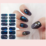 NICENEEDED Nail Full Wraps Polish Stickers Set Supplies With 5 Sheets Self-Adhesive Nail Art Decals Strips Manicure Kits Nail Art Designs For Women Girls(Color 5)