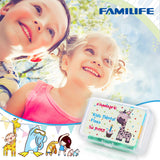 FAMILIFE Kid's Dental Floss Picks Fluoride Free, Unflavored Fun Flossing Children with Portable Travel Cases Refills Pack, 204 Picks