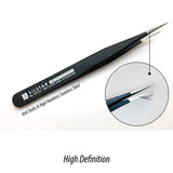 SILSTAR PROFESSIONAL PERFECTION POINT TWEEZER 14, Tweezers - with Protective Zip Pouch - Best Tool for Men and Women