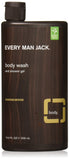 Every Man Jack Body Wash, Sandalwood, 16.9 Fluid Ounce (Pack Of 2)