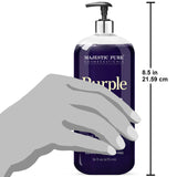 MAJESTIC PURE Purple Shampoo and Conditioner Set - Eliminates Brassy Yellow Tones & Brighten Blonde, Platinum, Ash, Gray and Silver Hair, For Color Treated Hair, Sulfate Free & Paraben Free, 16 fl oz each