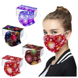 80PC Disposable Safety Face_Masks for Adults with Star Print 3-ply Breathable Anti Dust for Air Pollution Protection with Elastic Earloop Indoors and Outdoors, Multicolor