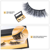 Arison 3D Mink Lashes False Fake Eyelashes Wispy Strips Silk Reusable Handmade Real Long Fur Soft Dramatic Natural Look 1 Pair Package for Women Makeup