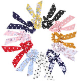 Hair Scrunchies, Fashionclubs Bownot Hair Scrunchies Elastic Chiffon Bow Scrunchies for Hair Scrunchy Hair Bands Hair Rope Ties Hair Bow Ponytail Holder Accessories for Women Girls, 11 Pack