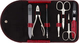 3 Swords Germany - brand quality 7 piece manicure pedicure kit set - nail care tools - Made in Solingen Germany (F9O)