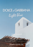 Dolce and Gabbana Light Blue Living Stromboli Pour Homme Eau de Toilette Spray for Men, 2.5 Ounce