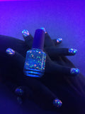 Get Breezy-Color Changing UV Blacklight Thermal Nail Polish: Custom-Blended Indie Glitter Nail Polish/Lacquer