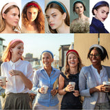 6pcs Thick Velvet Headband Padded Headbands Velvet Sponge Thick Hairbands For Women Girls DIY Hair Accessories