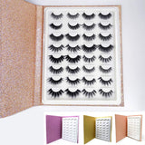 Eyelash Storage Book, 16 Pair False Eyelash Display Container, Makeup Display Catalog Grafting Holder, False Eyelashes Makeup Storage Container