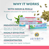 Auromere Ayurvedic Herbal Toothpaste, Cardamom Fennel, Foam Free - Vegan, Natural, Non GMO, SLS Free, Fluoride Free, Gluten Free, with Neem & Peelu (4.16 oz), 3 Pack