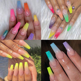 24 Colors Acrylic Powders Set, Popular Nail Art Colors Nail Powder 24pcs, DIY Starter Kit Nail Extension Powders