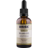 Brisk Grooming Tea Tree Beard Oil, Fast-absorbing Blend of Natural & Essential Oils Softens & Tames for a Beard that Looks & Feels Healthy not Greasy, 1.7 Ounce Bottle w/Dropper
