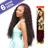 Outre Synthetic Hair Crochet Braids X-Pression Braid Bohemian Curl 24" (6-Pack, 2)