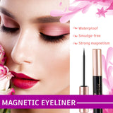 Magnetic Eyelashes Kit Magnetic Eyeliner 3D and 5D different Lengths&Densities Magnetic Eyelashes Magnetic Lashliner For Use with Magnetic False Lashes Natural Look-No Glue Needed (10-Pairs)
