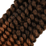 6 Packs Wand Curly Braids Jamaican Bounce African Collection Havana Mambo Twist Braid 20 Strands Synthetic Crochet Braiding Hair Extensions (12inch, T30)