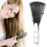 2 Pcs Detangling Brushes, Scalp Massage Comb Hair Detangler Brush for Curly 3a to 4c Kinky Wavy Coily Wet Dry Natural Long Thick Hair(Black)