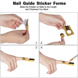 42 in 1 Acrylic Nail Kit Acrylic Powder Liquid Glitter Nail Kit Nail Art Brush French Nails Tips Silicone Hand Pillow and Manicure Table Mat