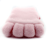 1 Pair Yoga GYM Massage Five Toe Separator Socks Foot Alignment Pain Relief Hot/Pink