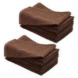 Huini 12 Pcs Microfiber Hair Drying Towels 14 30 Inches Brown