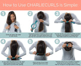 CharlieCurls: On The Go, One-Piece, Easiest No Heat Hair Curler (Plum (Box))