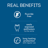 Tom's of Maine Fluoride-Free Rapid Relief Sensitive Toothpaste, Fresh Mint, 4 oz. 3-Pack