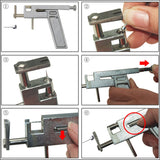 H88 Steel Ear Body Lips Nose Navel Body Ring Piercing Gun Kit Set with 90 Pcs Free Studs and Backs Stainless Steel