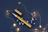 3ml Nail Oil Pen with Brush. Gold Twist Pen for Tooth Whitening Gel Lip Gloss Tube Container (6PCS)