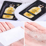 24K Gold Foil Hyaluronic Face Patches, Gold Foil Essence Face Patch, Hyaluronic Acid Facial Patch, Anti-Aging Sheet Patch, Moisturizing Hydrating Depth Replenishment Skin Care (10 Pack/Box)