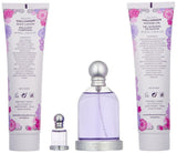 Halloween by J. Del Pozo for Women - 4 Pc Gift Set 3.4oz EDT Spray, 5oz Fruit Body Lotion, 5oz Shower Gel Bubbles, 0.15oz EDT Splash