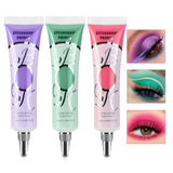 Ownest 3 Colors Eyeshadow Makeup Primer,Liquid Eyeshadow Primer Matte Eyeshadow Primer Base,Waterproof Long Lasting Eyeshadow Primer Makeup-Set B(18ml)