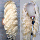 Blonde Lace Front Wigs Human Hair 613 Body Wave Wig T Part Human Hair Wigs for Black Women Pre Plucked with Baby Hair 150% Density 9A Brazilian Blonde Virgin Hair (10inch, 613 body wave wig)