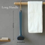 VSILE Body Bath Brush,Shower Brush with Long Handle,Wet Brushing Back Scrubber for Shower Gentle Exfoliation Improve Skins Health and Beauty